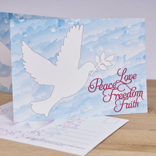 Postkarte "Friedenstaube"